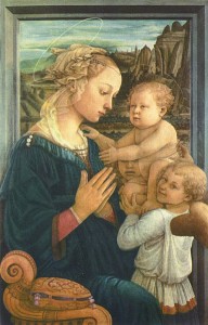Lippina (Madonna col Bambino e angeli), 1457-69 circa, cm. 92 x 63,5 , tempera su tavola, Galleria degli Uffizi, Firenze.